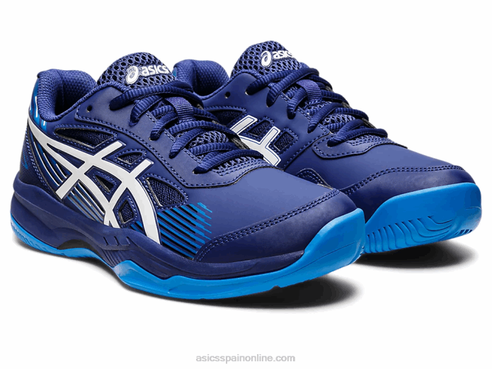 gel-juego 8 escuela primaria Asics 4L684435 buceo azul/blanco