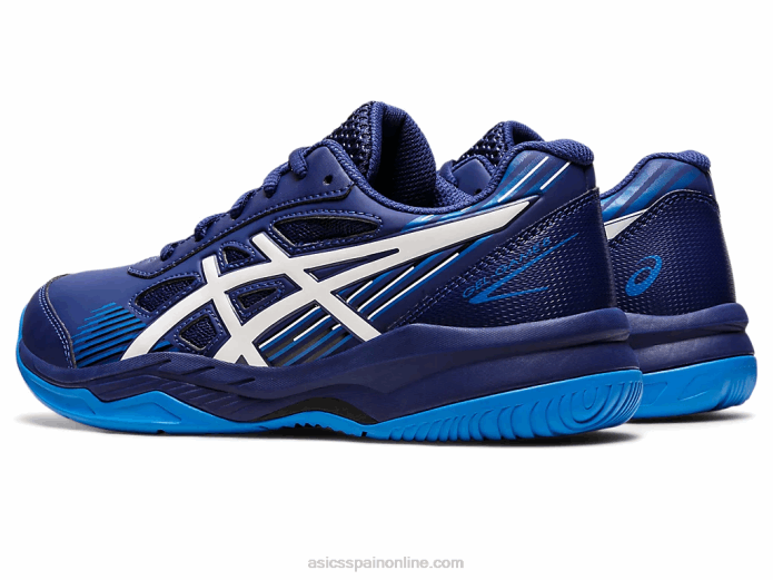 gel-juego 8 escuela primaria Asics 4L684435 buceo azul/blanco