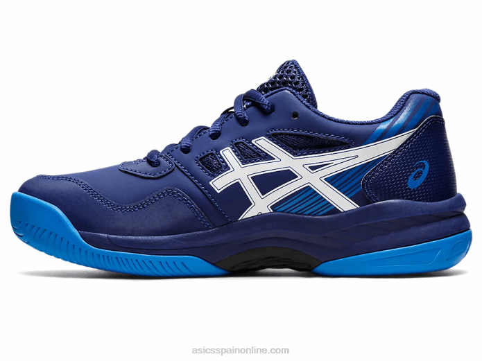 gel-juego 8 escuela primaria Asics 4L684435 buceo azul/blanco