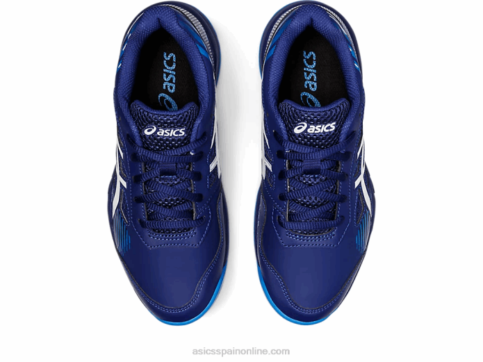 gel-juego 8 escuela primaria Asics 4L684435 buceo azul/blanco