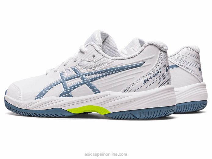 gel-juego 9 grado escuela Asics 4L684267 blanco/azul acero
