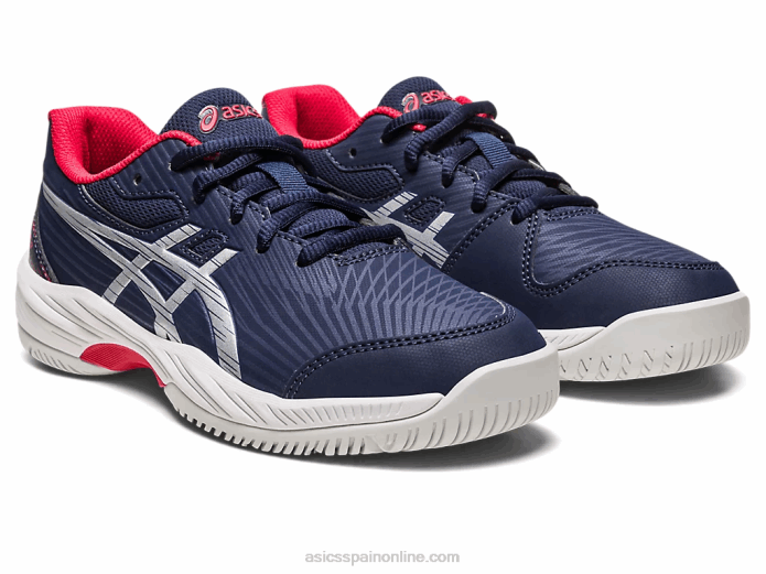 gel-juego 9 grado escuela Asics 4L684273 medianoche/plata pura