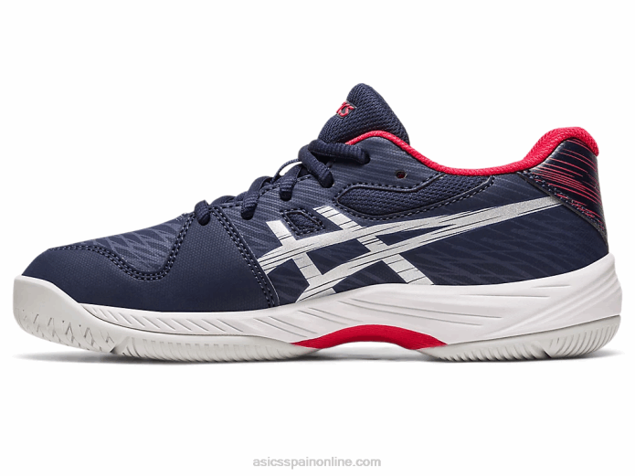 gel-juego 9 grado escuela Asics 4L684273 medianoche/plata pura