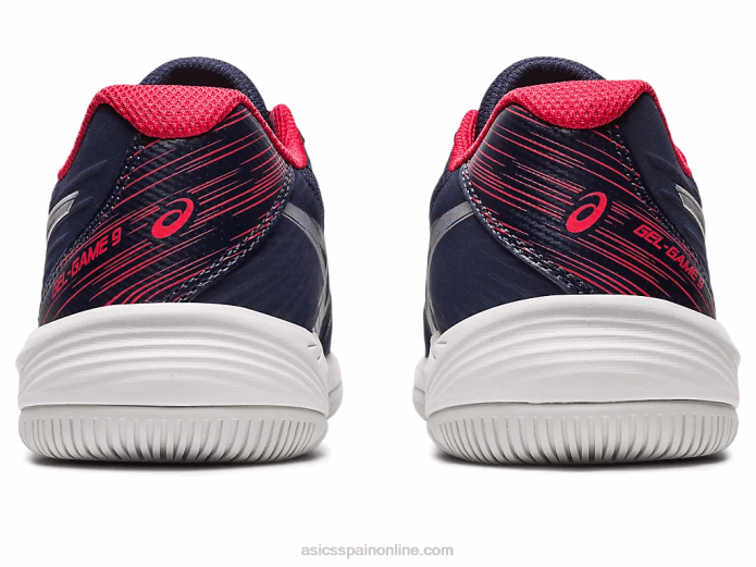 gel-juego 9 grado escuela Asics 4L684273 medianoche/plata pura