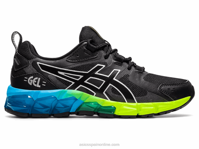 gel-quantum 180 6 escuela primaria Asics 4L684315 negro/azul aizuri