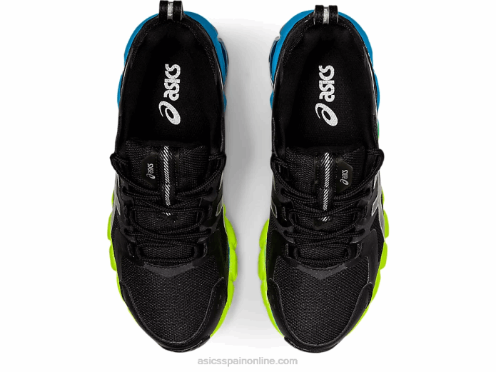 gel-quantum 180 6 escuela primaria Asics 4L684315 negro/azul aizuri