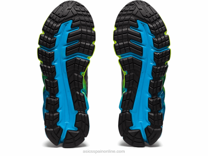 gel-quantum 180 6 escuela primaria Asics 4L684315 negro/azul aizuri