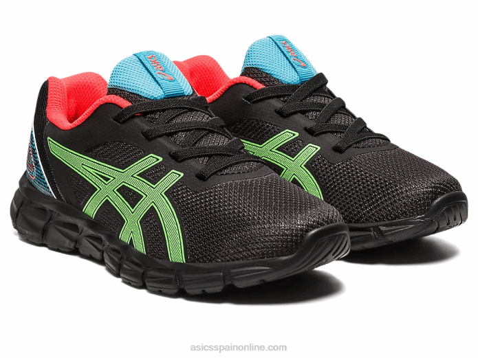 gel-quantum lyte ii preescolar Asics 4L684295 gecko negro/verde