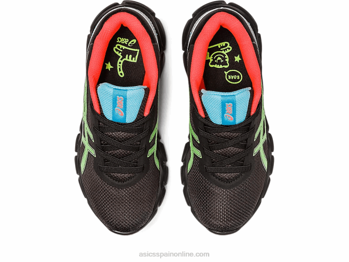 gel-quantum lyte ii preescolar Asics 4L684295 gecko negro/verde
