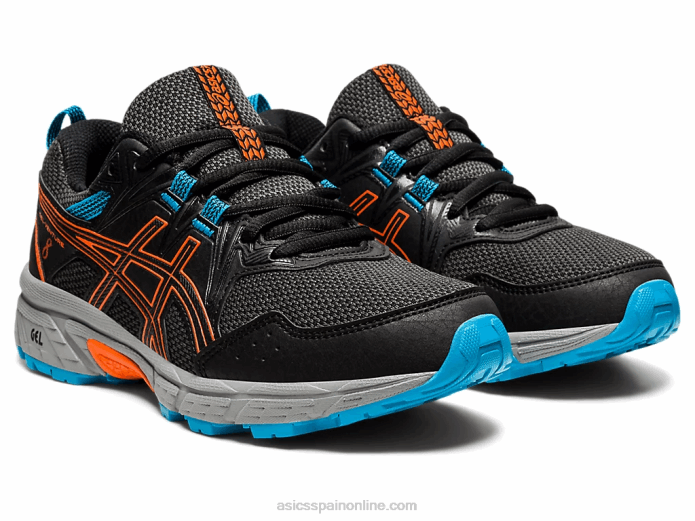 gel-ventura 8 escuela primaria Asics 4L684496 negro/naranja caléndula
