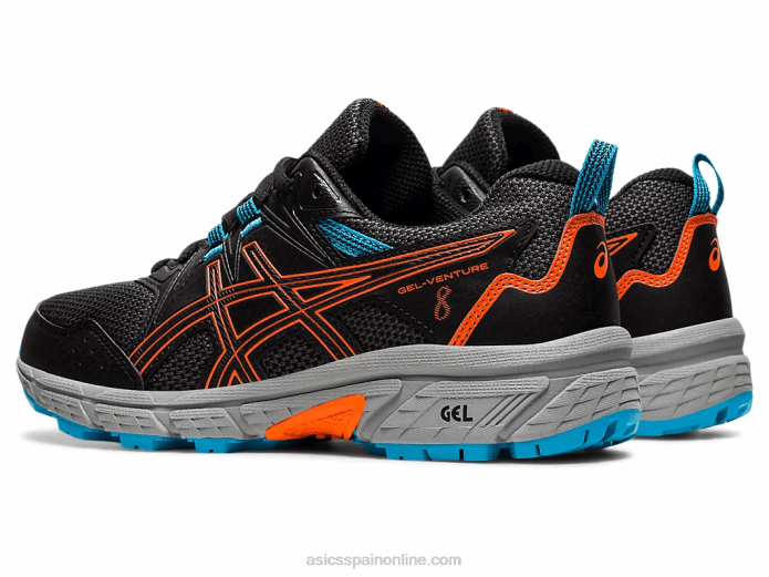 gel-ventura 8 escuela primaria Asics 4L684496 negro/naranja caléndula