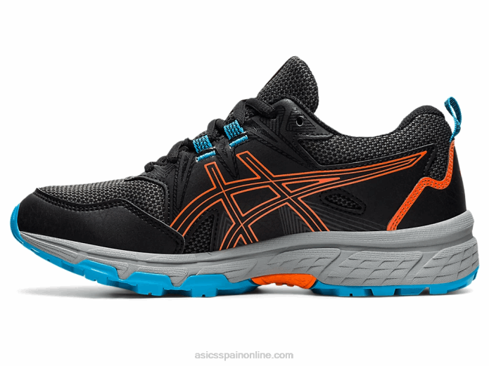gel-ventura 8 escuela primaria Asics 4L684496 negro/naranja caléndula