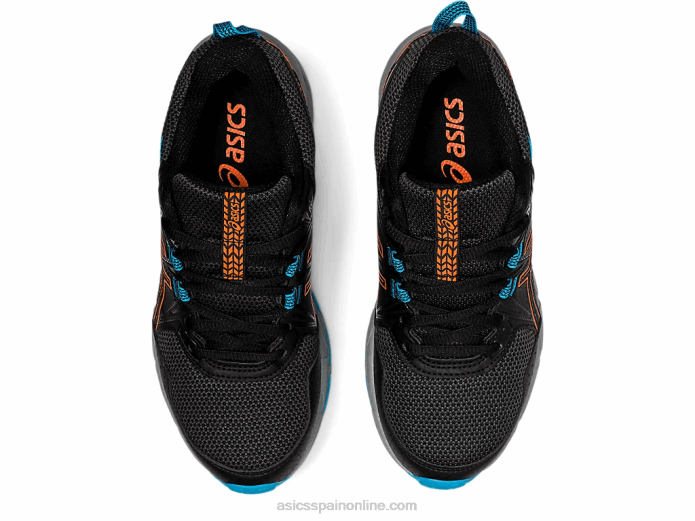 gel-ventura 8 escuela primaria Asics 4L684496 negro/naranja caléndula