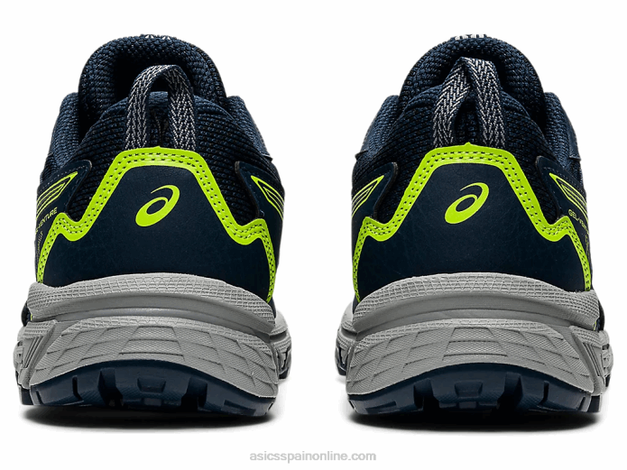 gel-ventura 8 escuela primaria Asics 4L684505 azul francés/verde peligro
