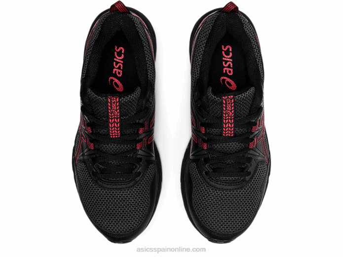 gel-ventura 8 escuela primaria Asics 4L684508 negro/rojo eléctrico