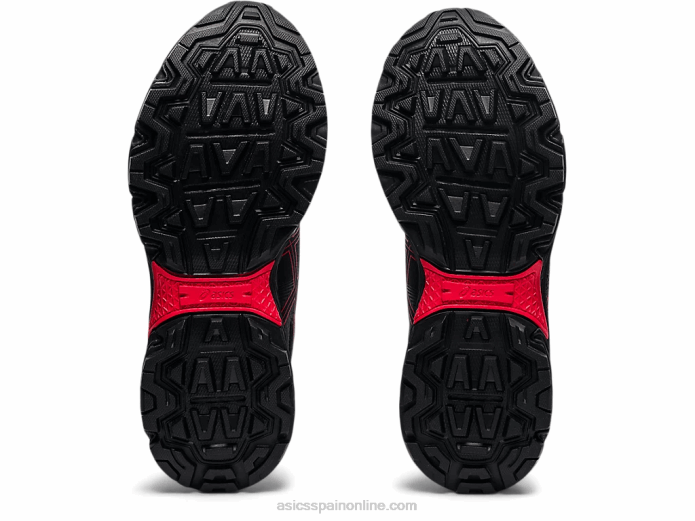gel-ventura 8 escuela primaria Asics 4L684508 negro/rojo eléctrico