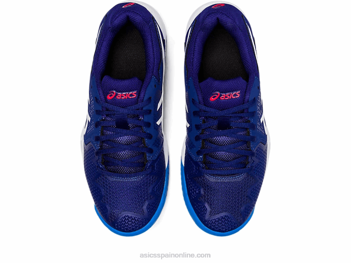 resolución de gel 8 escuela primaria de arcilla Asics 4L684430 buceo azul/blanco