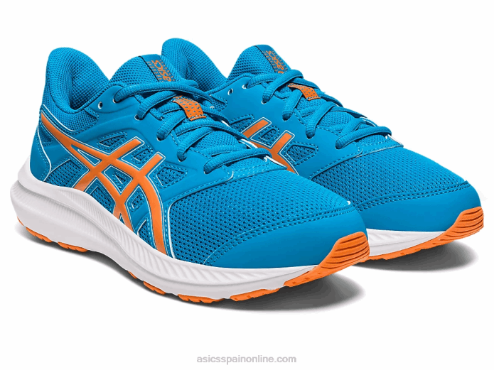 sacudida 4 escuela primaria Asics 4L684270 azul isla/melocotón sol