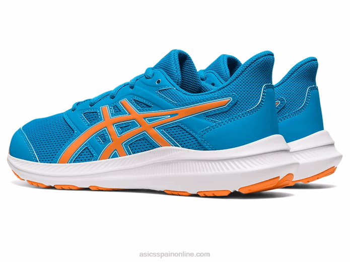 sacudida 4 escuela primaria Asics 4L684270 azul isla/melocotón sol