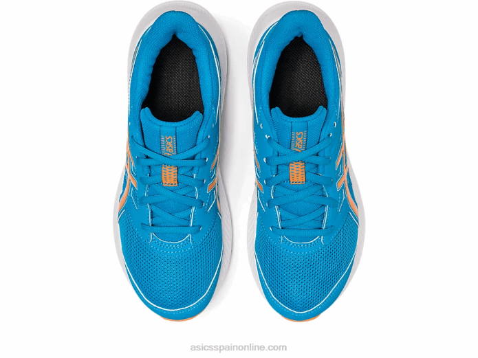 sacudida 4 escuela primaria Asics 4L684270 azul isla/melocotón sol