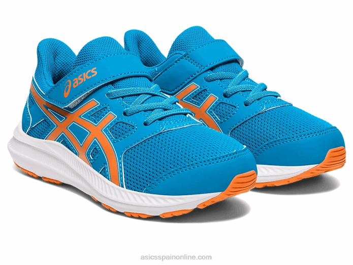 sacudida 4 preescolar Asics 4L684261 azul isla/melocotón sol