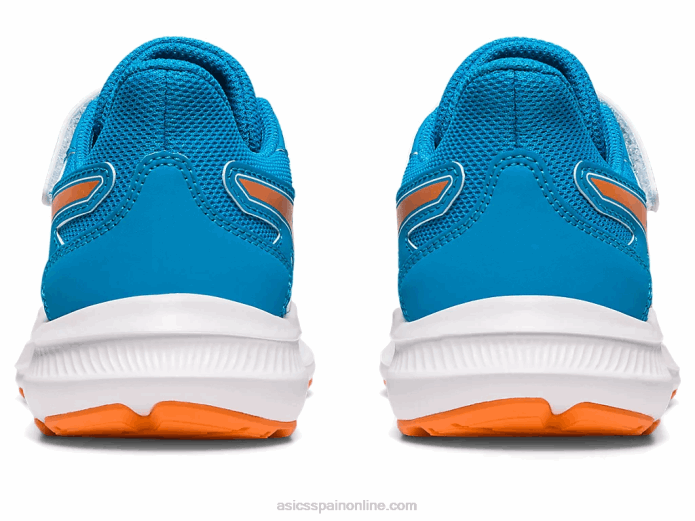 sacudida 4 preescolar Asics 4L684261 azul isla/melocotón sol