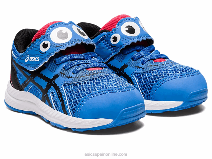 Contender 8 patio de la escuela de tamaño para niños pequeños Asics 4L684407 costa azul/negro