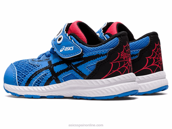 Contender 8 patio de la escuela de tamaño para niños pequeños Asics 4L684407 costa azul/negro