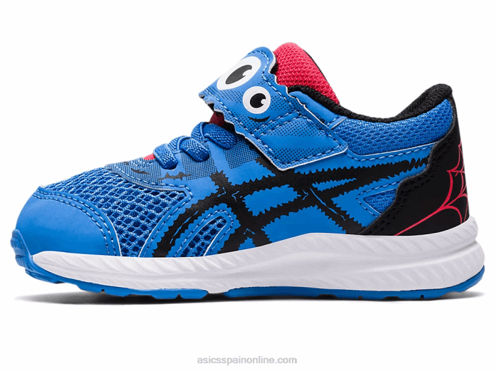 Contender 8 patio de la escuela de tamaño para niños pequeños Asics 4L684407 costa azul/negro