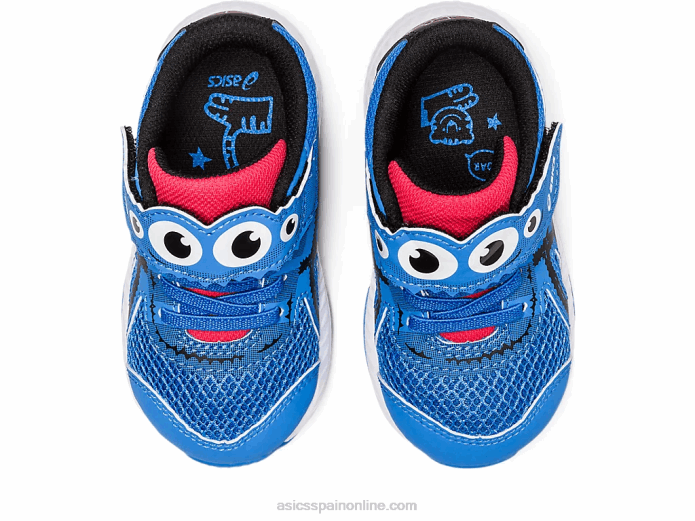 Contender 8 patio de la escuela de tamaño para niños pequeños Asics 4L684407 costa azul/negro