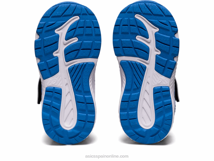 Contender 8 patio de la escuela de tamaño para niños pequeños Asics 4L684407 costa azul/negro