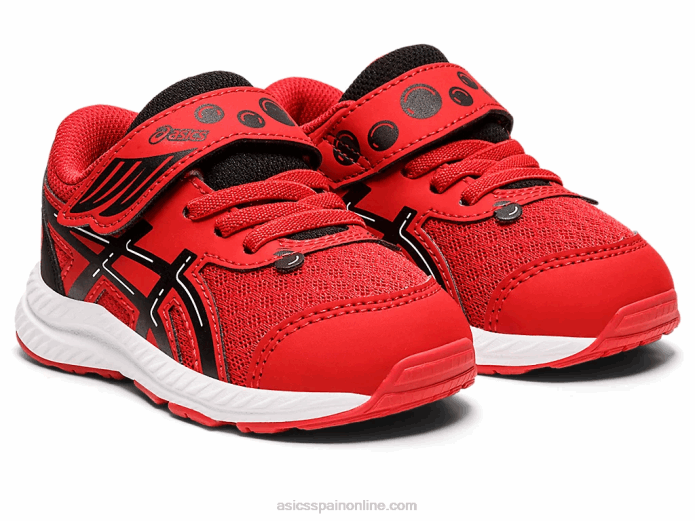 Contender 8 patio de la escuela de tamaño para niños pequeños Asics 4L684412 rojo clásico/negro
