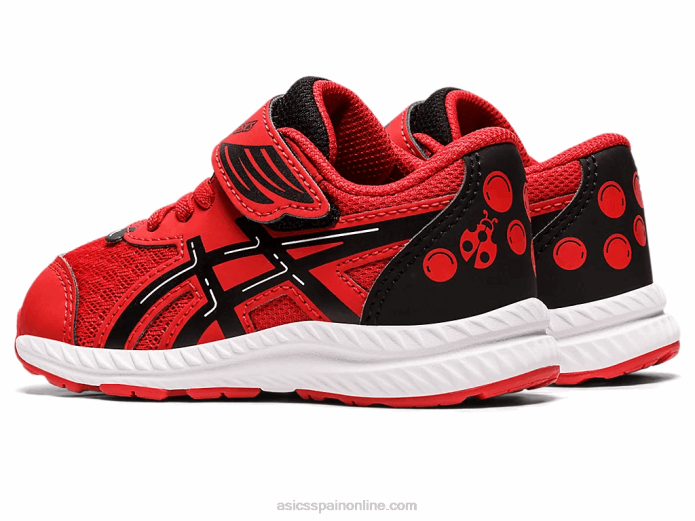Contender 8 patio de la escuela de tamaño para niños pequeños Asics 4L684412 rojo clásico/negro