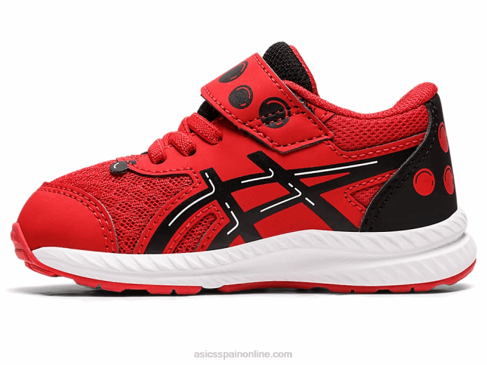 Contender 8 patio de la escuela de tamaño para niños pequeños Asics 4L684412 rojo clásico/negro