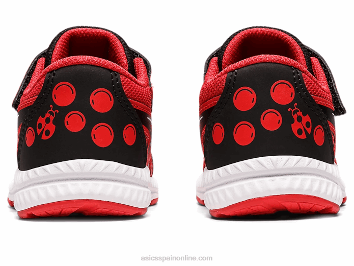 Contender 8 patio de la escuela de tamaño para niños pequeños Asics 4L684412 rojo clásico/negro