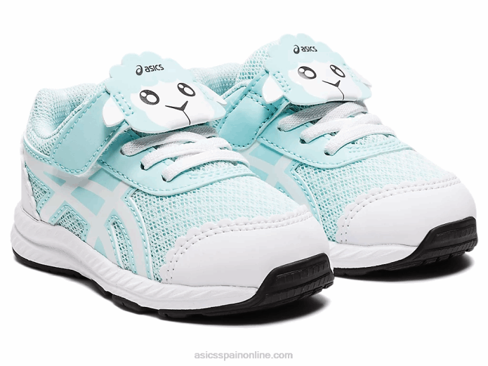 competir 7 tamaño del niño Asics 4L684470 azul claro/blanco