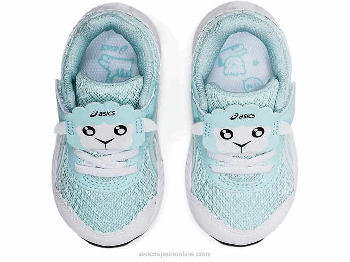 competir 7 tamaño del niño Asics 4L684470 azul claro/blanco