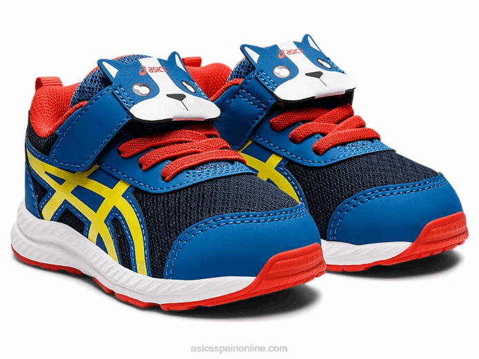 competir 7 tamaño del niño Asics 4L684475 lago drive/amarillo vibrante
