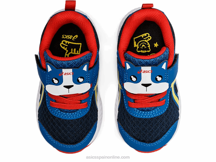 competir 7 tamaño del niño Asics 4L684475 lago drive/amarillo vibrante
