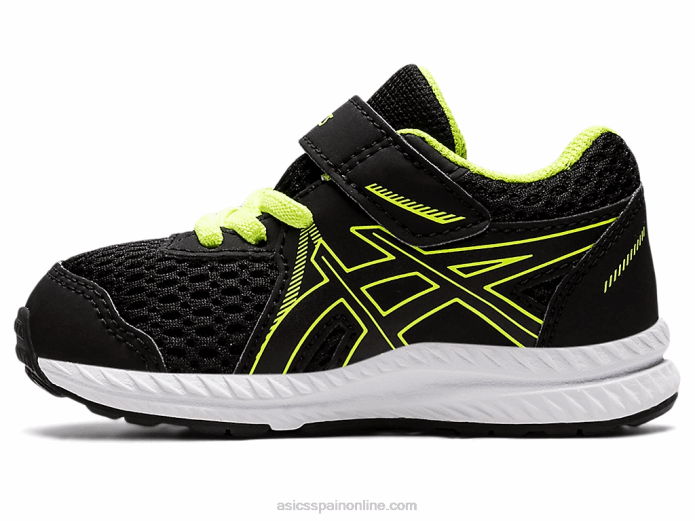competir 7 tamaño del niño Asics 4L684485 negro/verde peligro