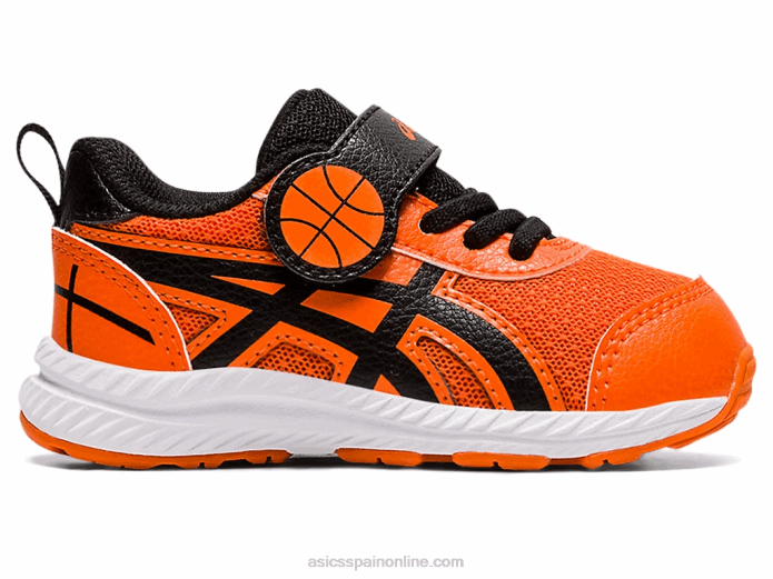 competir 7 tamaño del niño Asics 4L684521 habanero/negro