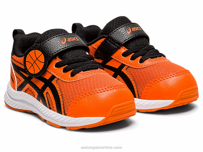 competir 7 tamaño del niño Asics 4L684521 habanero/negro