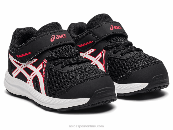 competir 7 tamaño del niño Asics 4L684523 negro/rojo eléctrico