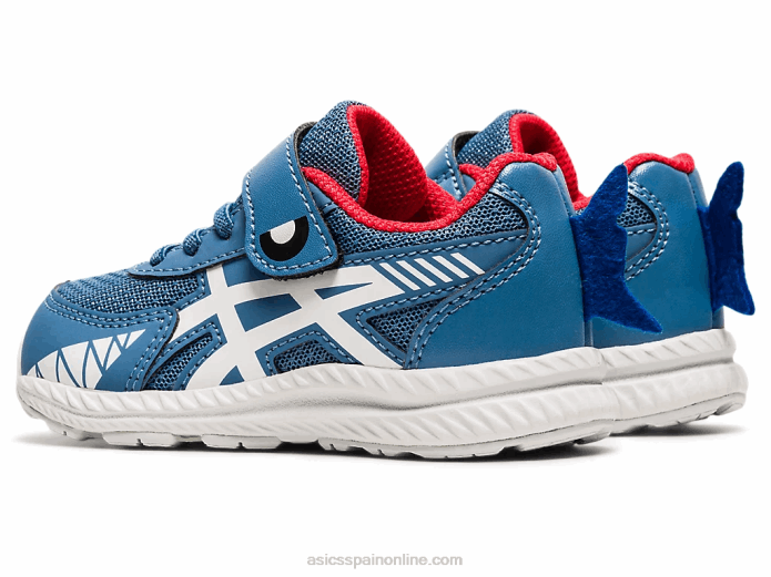 competir 7 tamaño del niño Asics 4L684545 seda gris/blanco