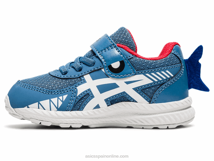 competir 7 tamaño del niño Asics 4L684545 seda gris/blanco