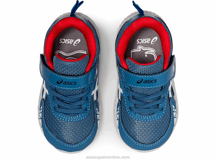 competir 7 tamaño del niño Asics 4L684545 seda gris/blanco