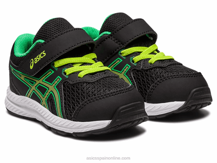 competir 8 tamaño del niño Asics 4L684316 ralladura de lima/negra
