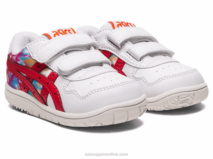 tamaño de niño de Japón Asics 4L684329 blanco/rojo clásico