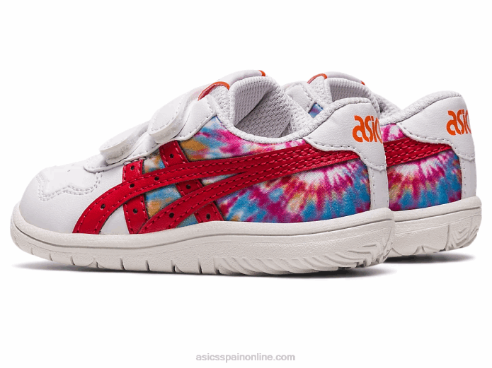 tamaño de niño de Japón Asics 4L684329 blanco/rojo clásico