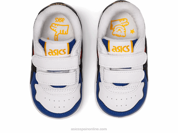 tamaño de niño de Japón Asics 4L684428 blanco negro